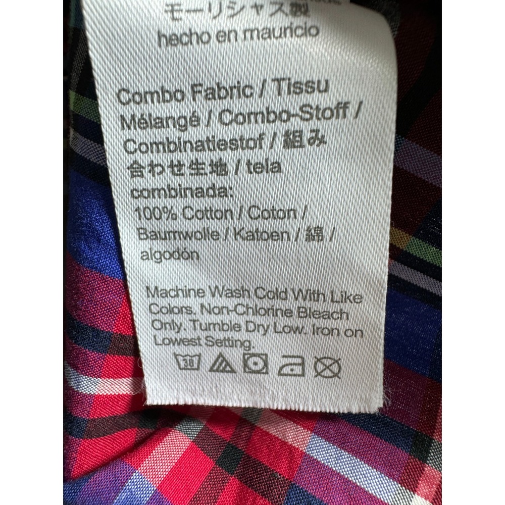 NEW J Crew Secret Wash 100's 2 Ply Yarns Long Sleeve Plaid Button Shirt Mens S - Picture 7 of 7